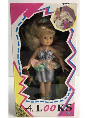 Vintage 1990 LA LOOKS Doll Original Box CITITOY W/ 90's Clothes NRFB #6960 NEW